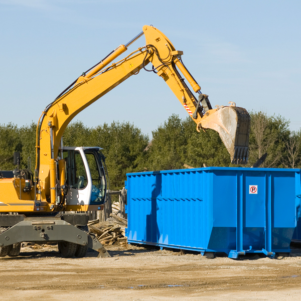 can i choose the location where the residential dumpster will be placed in Celina Ohio